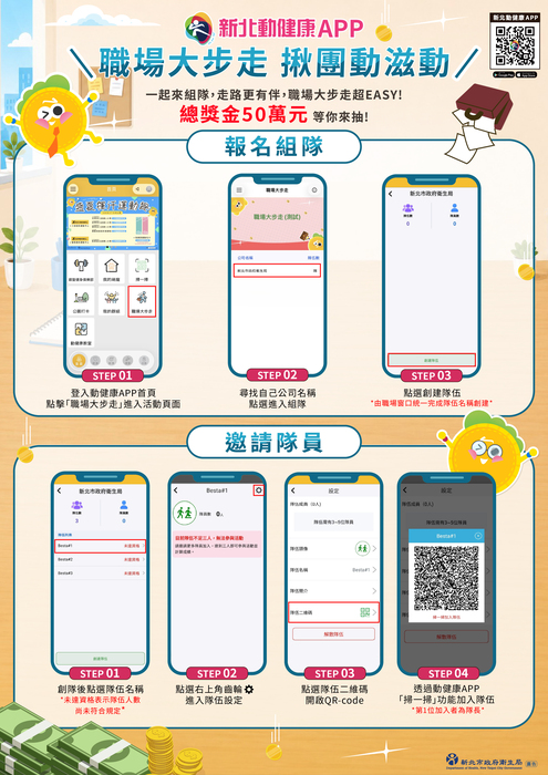 組隊步驟海報